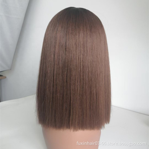 Vietnamese Double Drawn One Donor Bone Straight Human Hair Lace Frontal Wig Human Hair Lace Front Closure Wave Wig